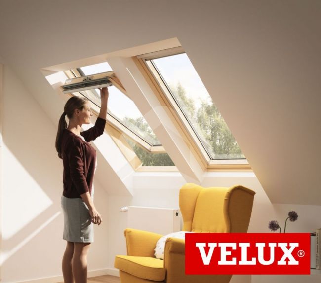 Jumta logs VELUX GZL 1051 B (ar izmēriem)
