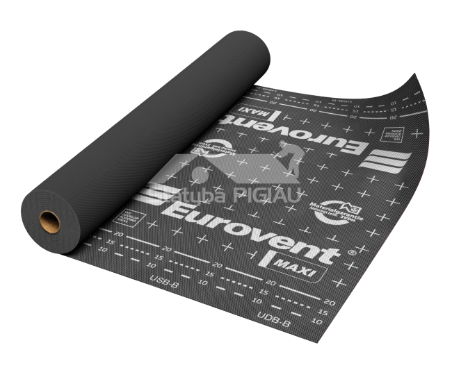 Difūzijas plēve Eurovent MAXI 140 gr./m², 1,5 m. x 50 m. = 75 m²