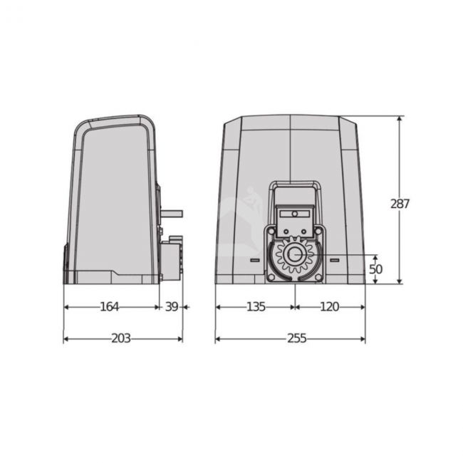 Bīdāmo vārtu automātika Deimos 600 230V MAG