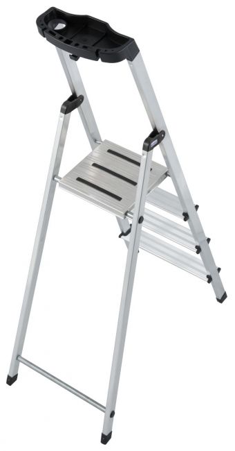 Alumīnija kāpnes SAFETY (4 pakāpieni) 126320