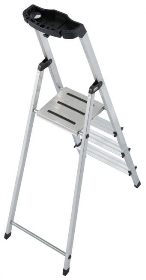 Alumīnija kāpnes SAFETY (4 pakāpieni) 126320