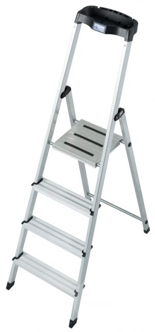 Alumīnija kāpnes SAFETY (4 pakāpieni) 126320