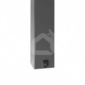 Žoga stabs 100x100 mm, H 3,0 m, sienas biezums: 2,0 mm, ar PVC stiprinājumu.