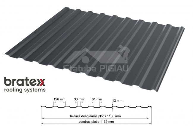 BRATEX Trapeciveida profils T-14