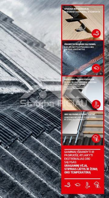 VELUX jumta logs GZL 1051 (dažādi izmēri)